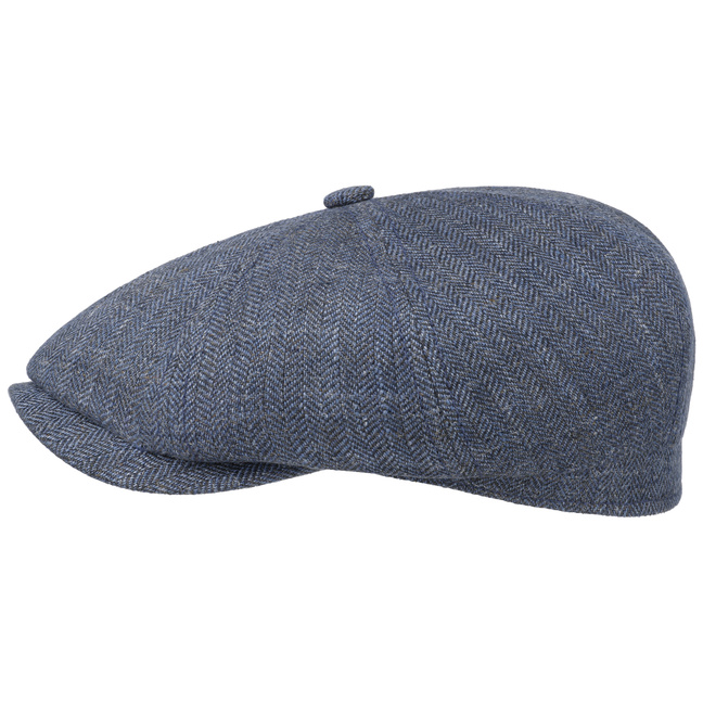 Casquette Stetson En Lin Hatteras - Classique Unisexe Gavroche Avec Visière - Fabriqué En UE