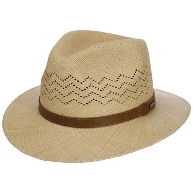 Chapeau Panama Vented Crown Traveller