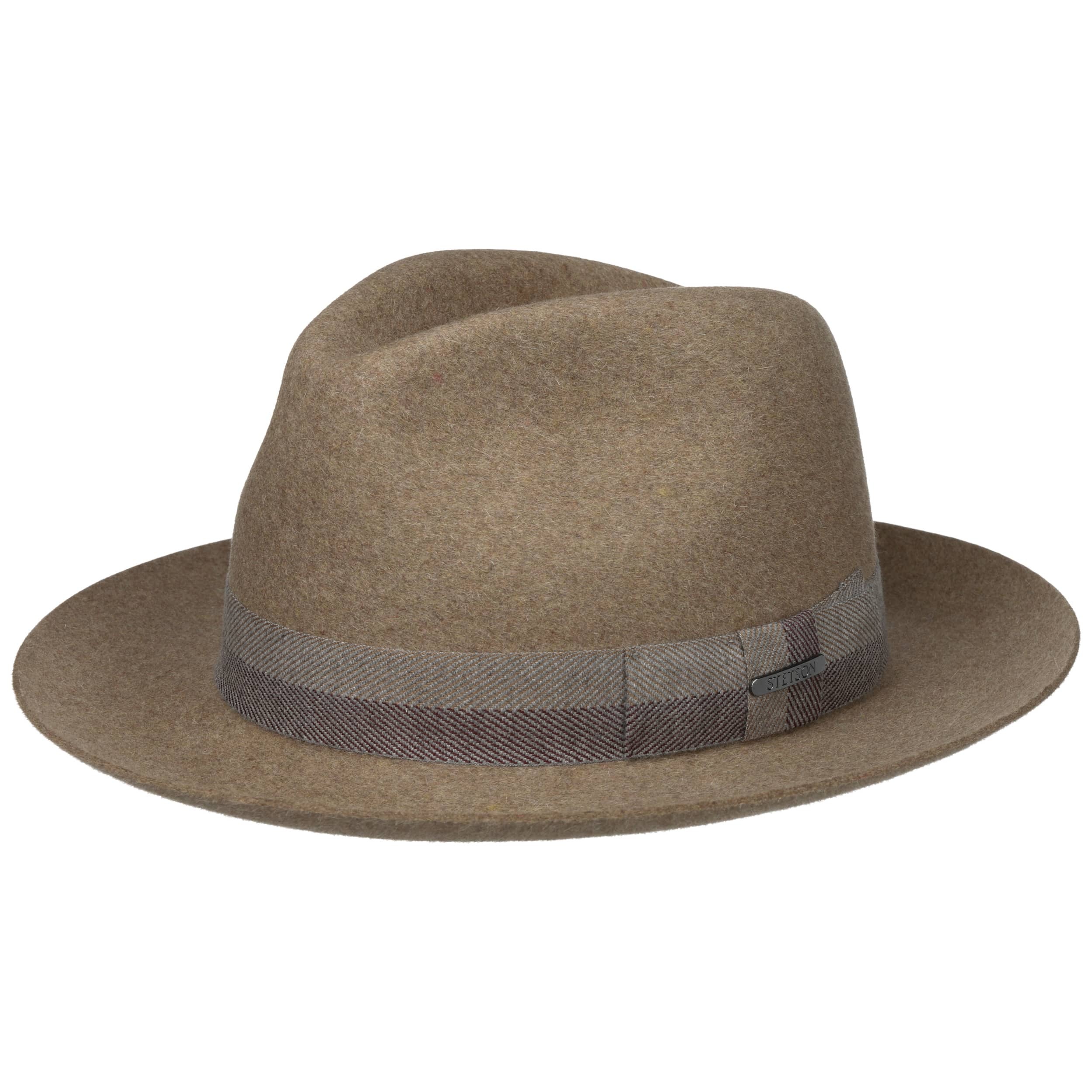 新品 STETSON RABBIT FUR FEDORA SH520 ブラウン RABBIT FUR FEDORA（ラビットファー フェドラ）SH520 ブラウン