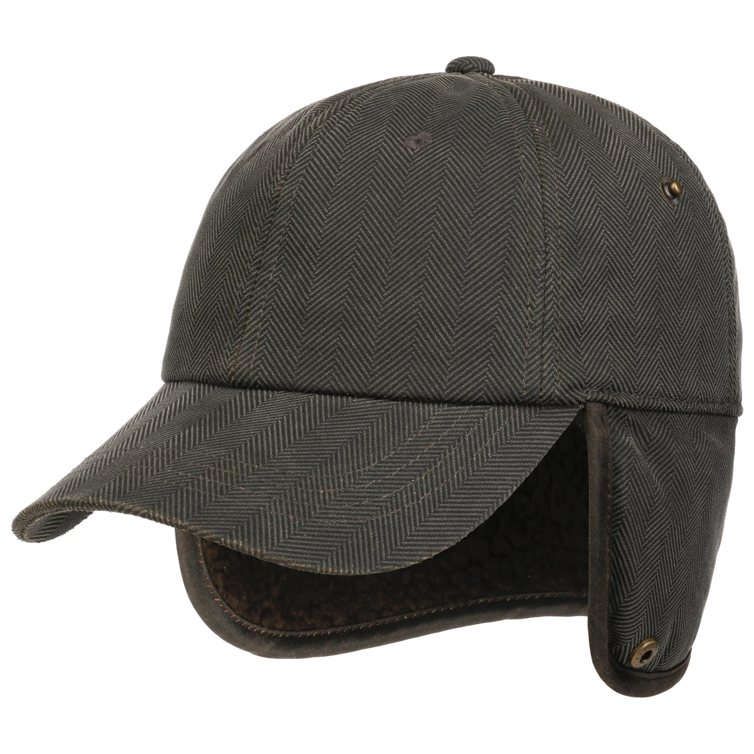 Herringbone Cap with Ear Flaps --> Stetson.eu