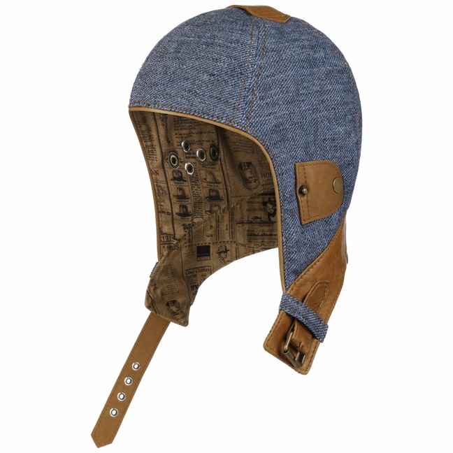 Stetson Cuffia Aviatore Leadville Uomo - Made in Germany Cappello da