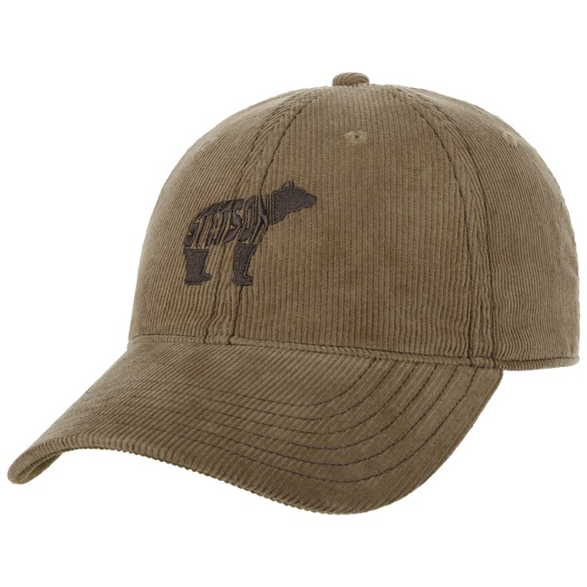 Stetson Cappellino Baseball Unisex Con Ricamo Cervo - Cotone, Visiera Curva, Taglia Regolabile
