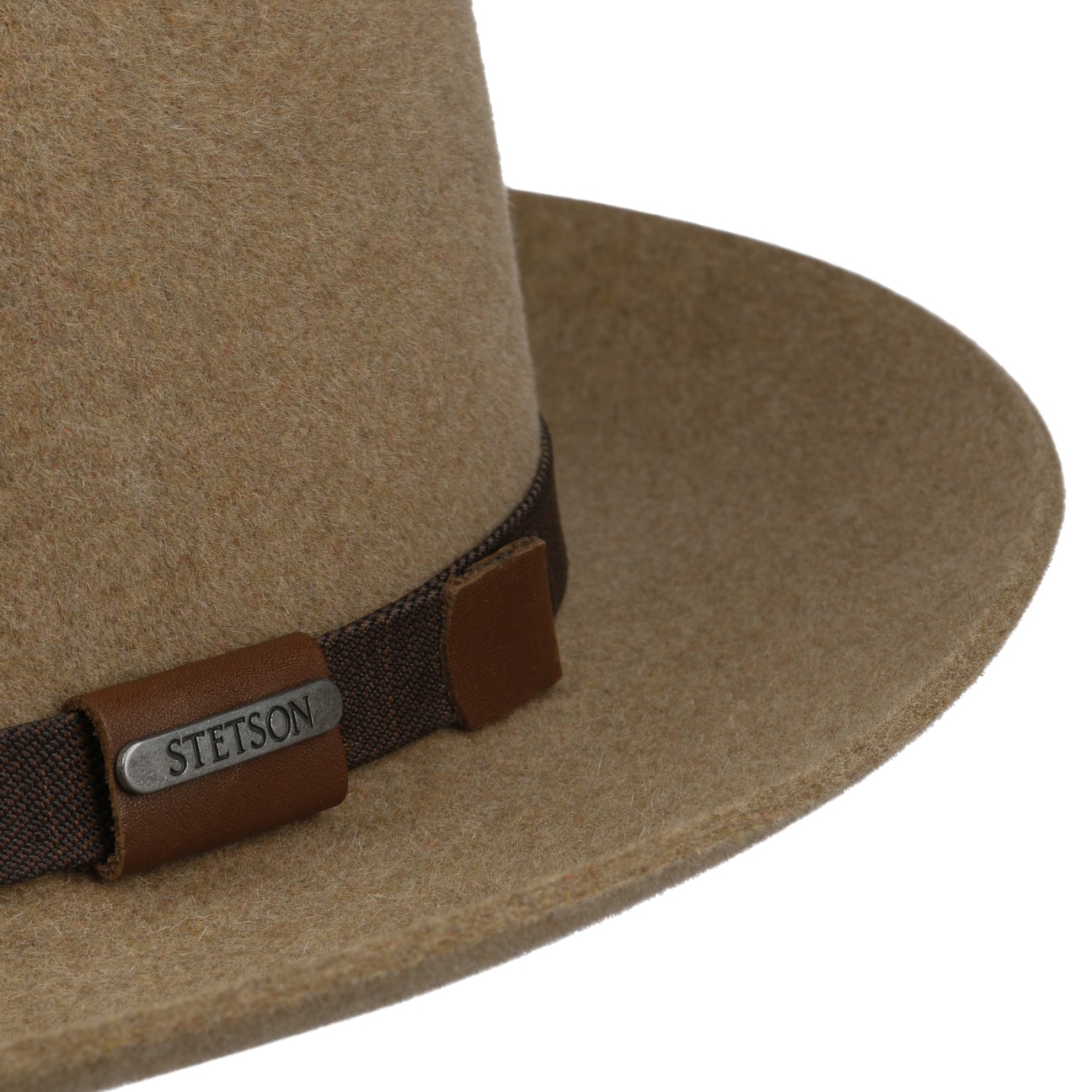 STETSON ステットソン Felt Fedora Brown 58cm brown fedora felt Stetson - Traveller Tucson Vitafelt beaver