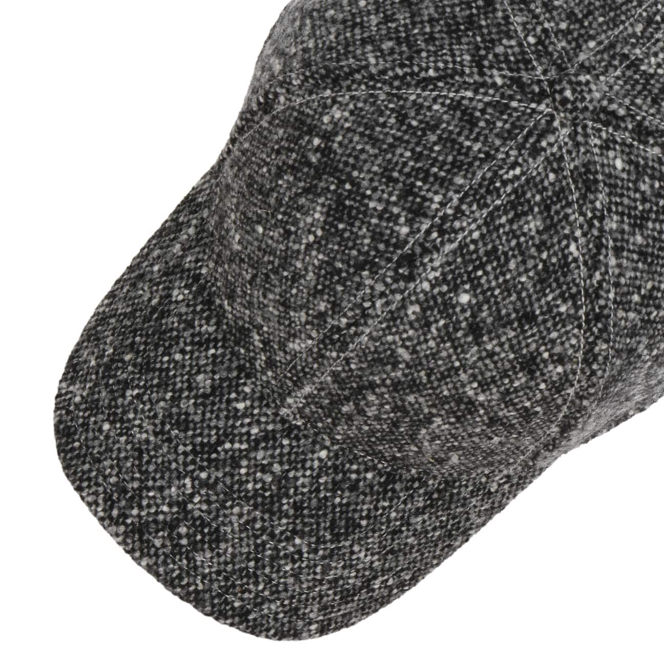 Heritage Traditions Berretto In Tweed Misto Lana – Elasticizzato E Regolabile – Unisex 58-60 Cm – Dettaglio In Pelle