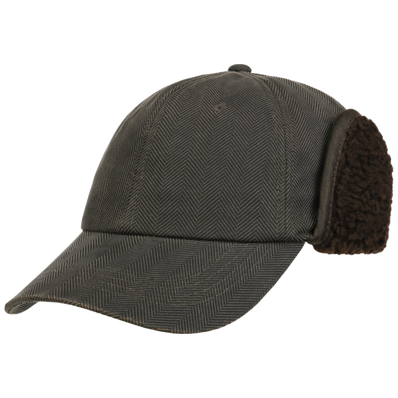 Stetson Cappellino con Paraorecchie Herringbone