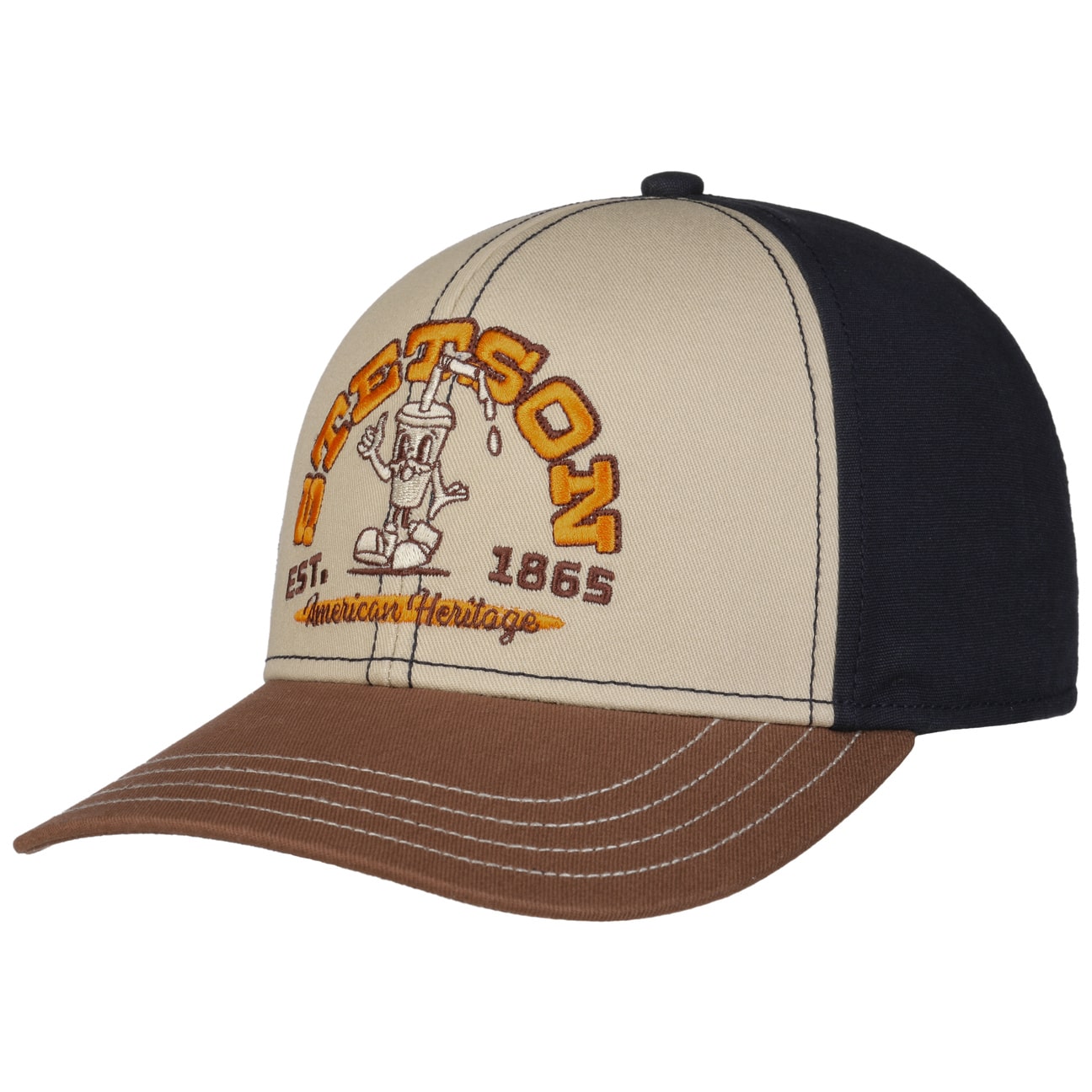 Hip Hop Honour-Casquette ICON Chocolat Patch Dore Cuir Streetwear Baseball Luzza - Marron Marron - Prêt-à-Porter