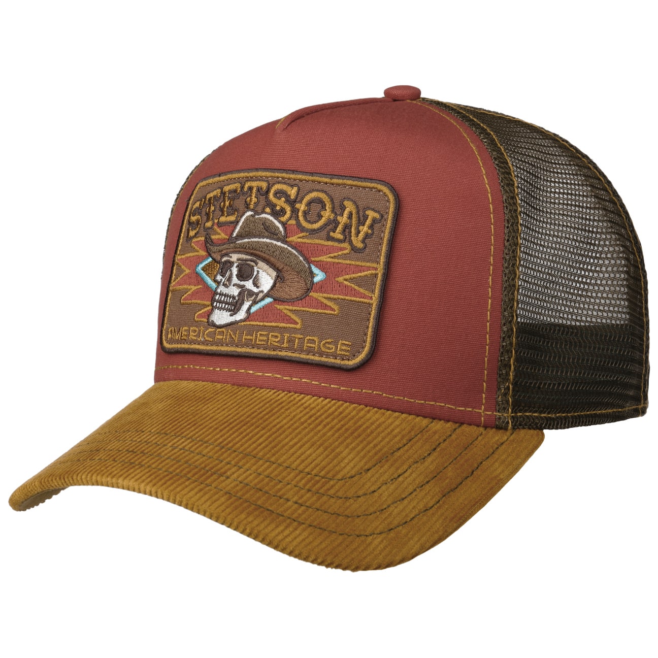 Stetson Casquette Trucker Cowboy Skull