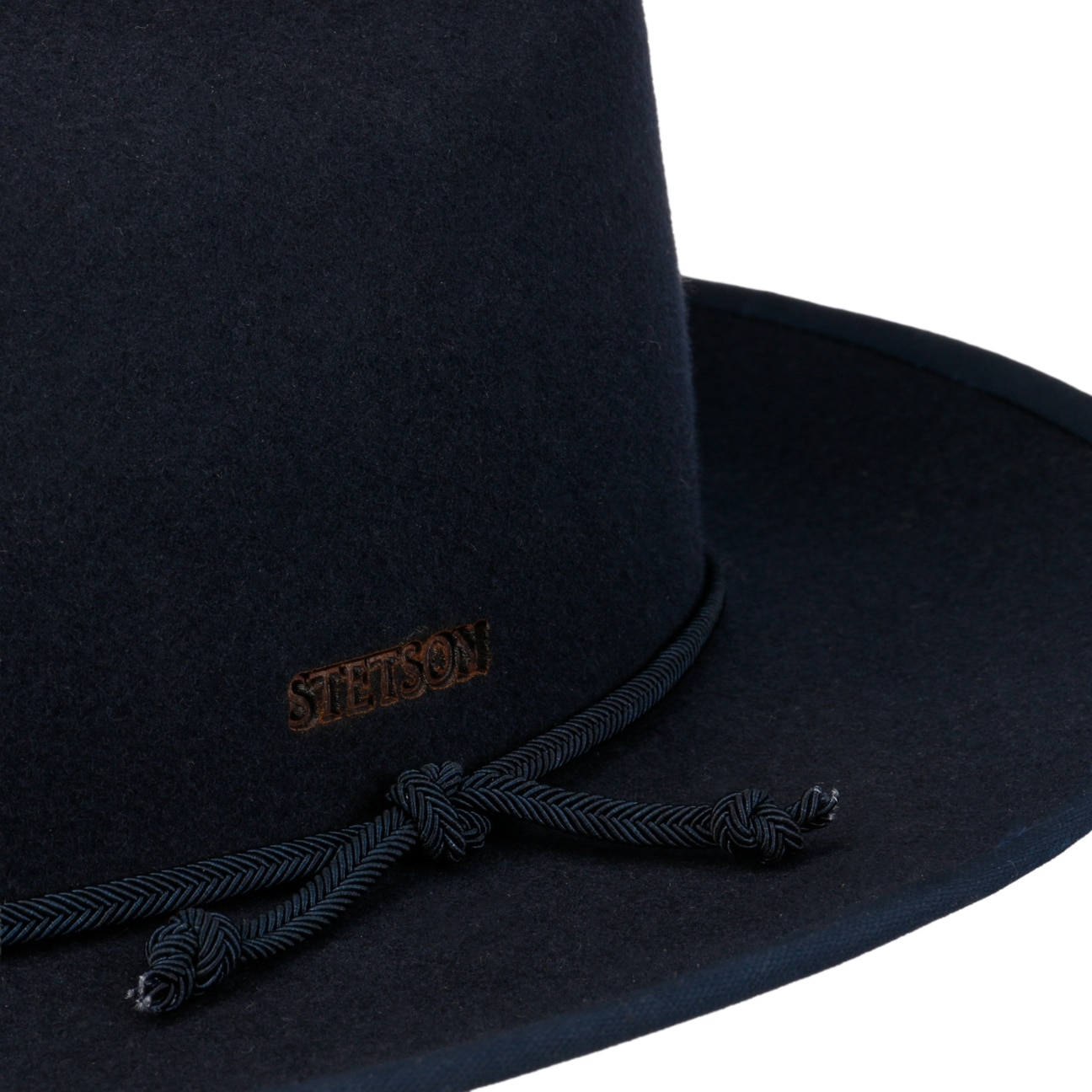 Chapeau Cowboy Stetson Feutre Noir – Taille 7 1/8 – Large Bord Cattleman USA