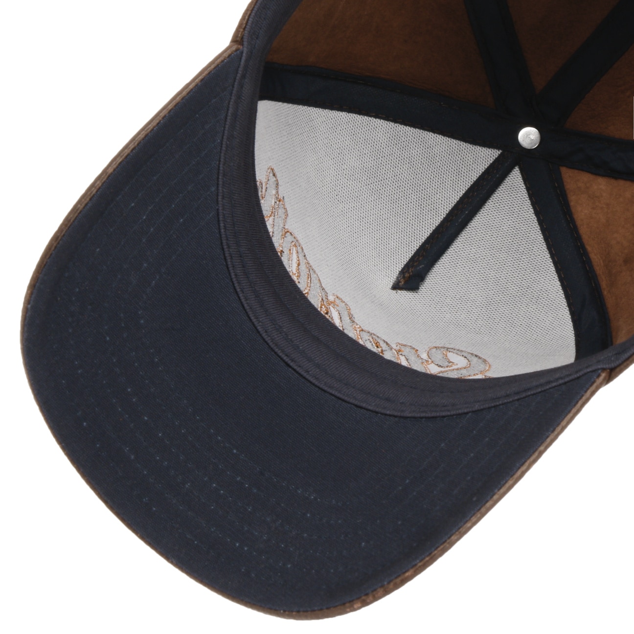 Stetson Harris Tweed Leather Cap