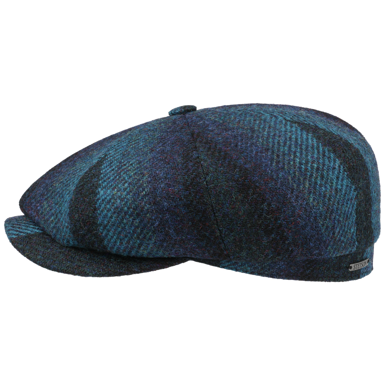 Hatteras Berneray Harris Tweed Flat Cap Stetson.eu