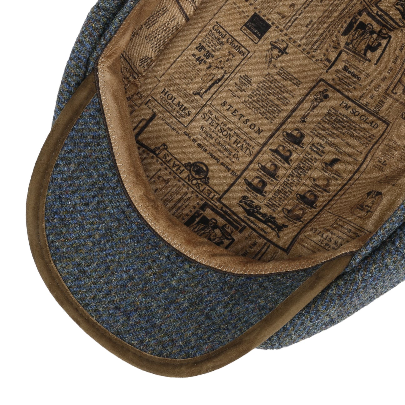 Hatteras Wool Harris Tweed Flat Cap Stetson.eu