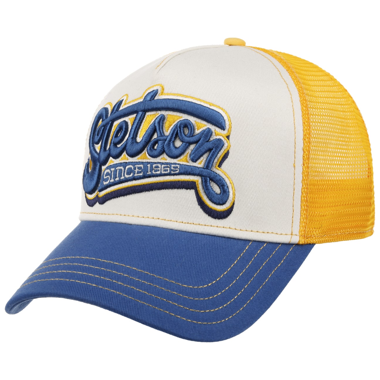 帽子 BEEDEN EMBROIDERED LOGO CASQUETTE Lettering Trucker Cap --> Stetson.eu