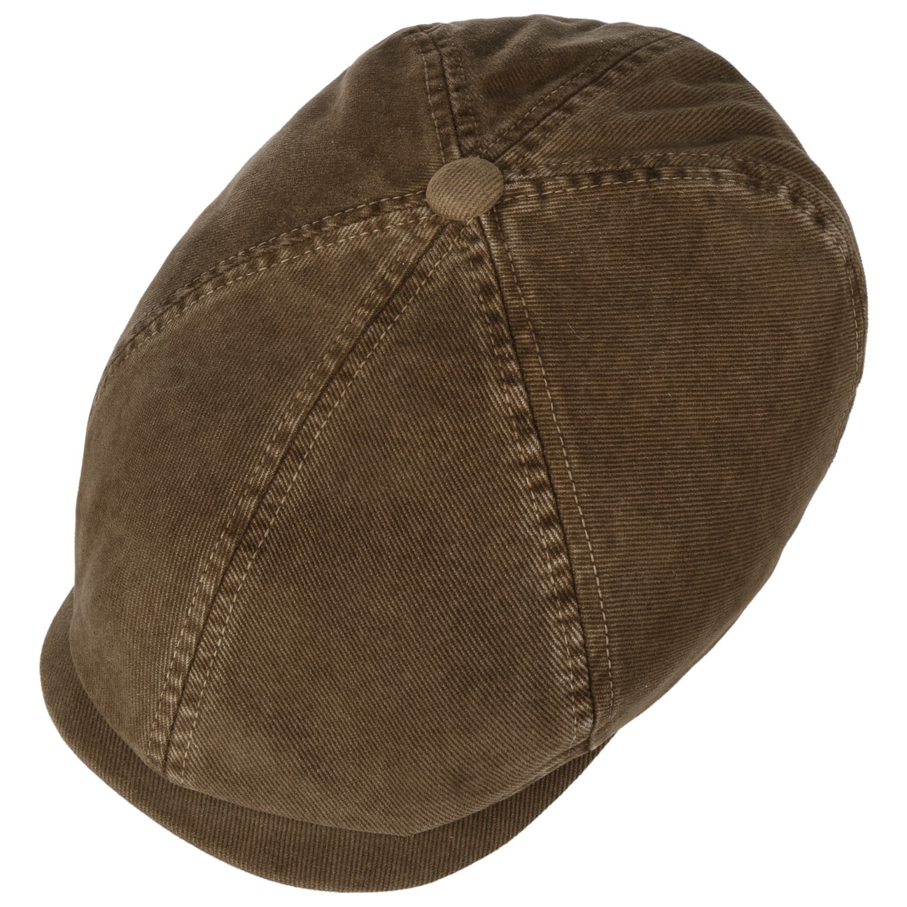 Rusty 6 panel flat cap dedicated for summer. Sewn with cotton cloth.
