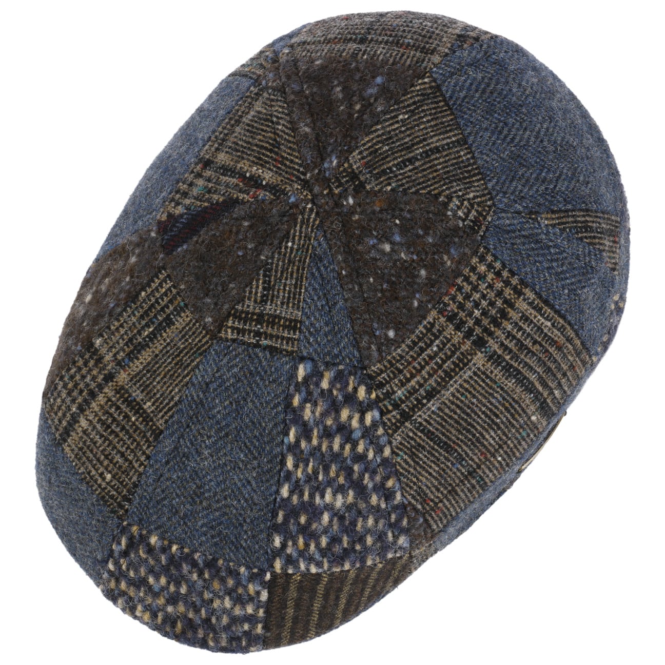 Texas Wool Mix Patchwork Flat Cap Stetson.eu