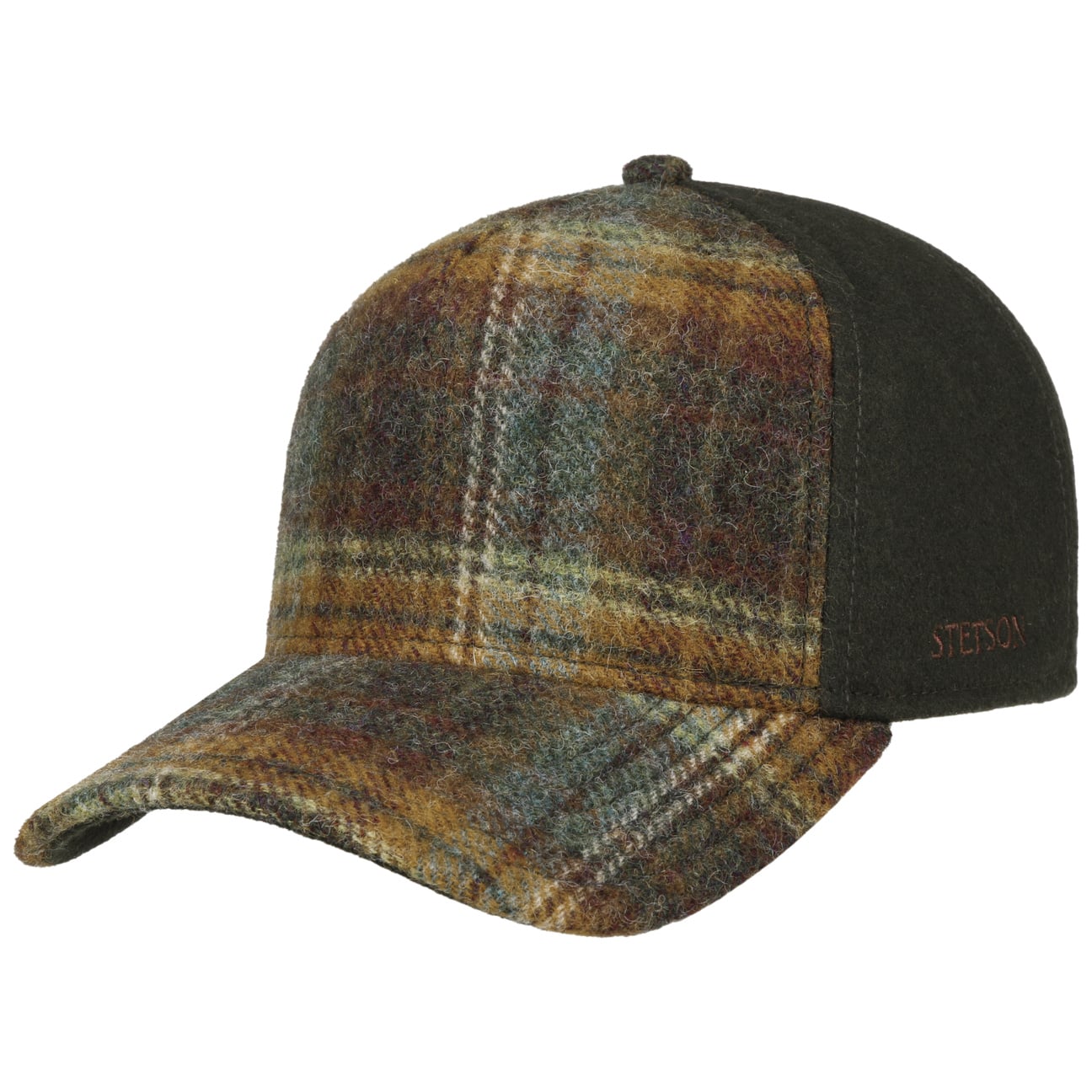 Stetson Wool Check Trucker Cap