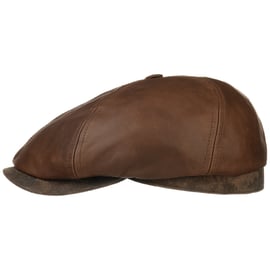 Stetson Brooklin Leather Flat Cap