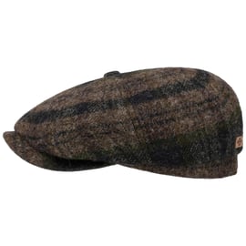 Stetson Hatteras Beeswax Shetland Wool Flatcap