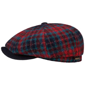 Stetson 61cm XL 7 5/8 Wool Check cuffley Driver Sport Cap Ivy Newsboy Checks Blue/green/brown Driving cabbie ascot order