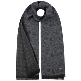Stetson Jacquard Stamps Cotton Scarf