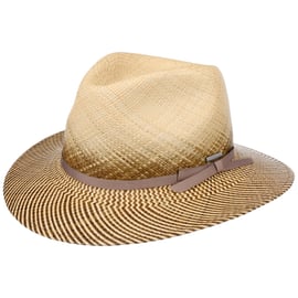 Stetson Striped Brim Panama Hat