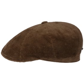 Stetson Hatteras Classic Wool Flat Cap Heren - newsboy pet wollen met klep voering voor Herfst/Winter - 55 cm donkerbruin Stetson Hatteras Classic Wool Flat Cap Heren - newsboy pet wollen met klep voering voor Herfst/Winter - 55 cm donkerbruin