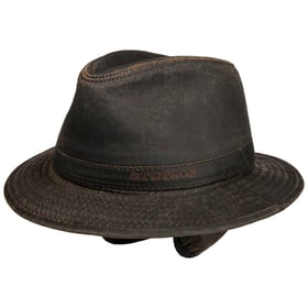 Cappello Stetson Traveller Uomo - Cotone, Falda 6.5 Cm, Protezione UV 40+, Fascia In Pelle - Foto 3