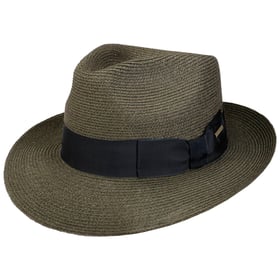 Trilby Impermeabile Cappello Stetson Decato Trilby Uomo - Fedora Feltro Lana Impermeabile Con Fascia Pelle Accessorio Moda Maschile Classico