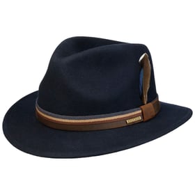 Cappello Stetson Traveller Uomo - Cotone, Falda 6.5 Cm, Protezione UV 40+, Fascia In Pelle