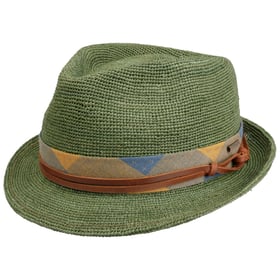 Cappello Trilby In Lino Alvito - Tesa Stretta, Unisex, Made In Italy - Foto 3