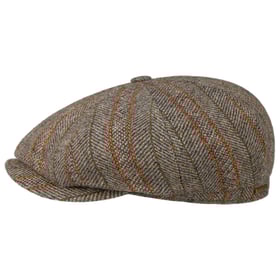 Cappello Flat Cap 8 Pannelli Tweed - Stile Retrò British Per Uomo E Donna