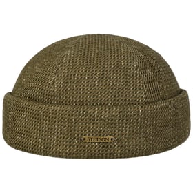 Stetson Gorro Docker De Punto Hombre - Invierno Algodón Con Vuelta, Gorra Docker, Forro, Cierre Autoadherente Otoño/Invierno - S (54-55 Cm) Negro