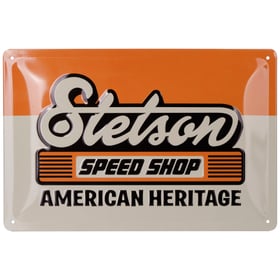Stetson Speed Shop Retro Metal Sign