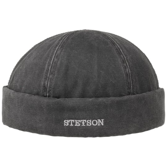 Stetson Berretto Docker Jeans Uomo – Denim Skull Cap Con Risvolto E Fodera In Cotone Bio