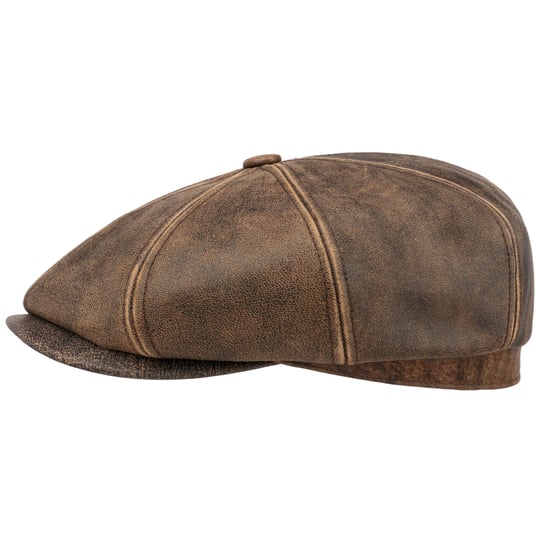 Stetson Hatteras Classic Wool Flat Cap Heren - newsboy pet wollen met klep voering voor Herfst/Winter - 62 cm zwart-grijs Stetson Hatteras Classic Wool Flat Cap Heren - newsboy pet wollen met klep voering voor Herfst/Winter - 62 cm zwart-grijs