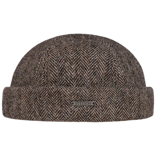Bullani Docker-cap Dockermuts Zeemansmuts van 100% leer – Made in Germany – Comfortabel & Huidvriendelijk, Marine 2, 57
