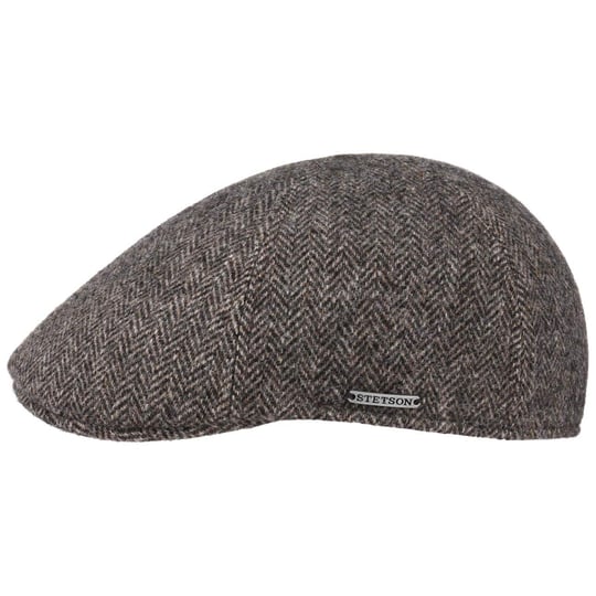 Flat Cap Stetson Stetson Texas Shadow Plaid Pet Heren – Wollen Flatcap Met Klep, Gemaakt In De EU Scheerwol Pet