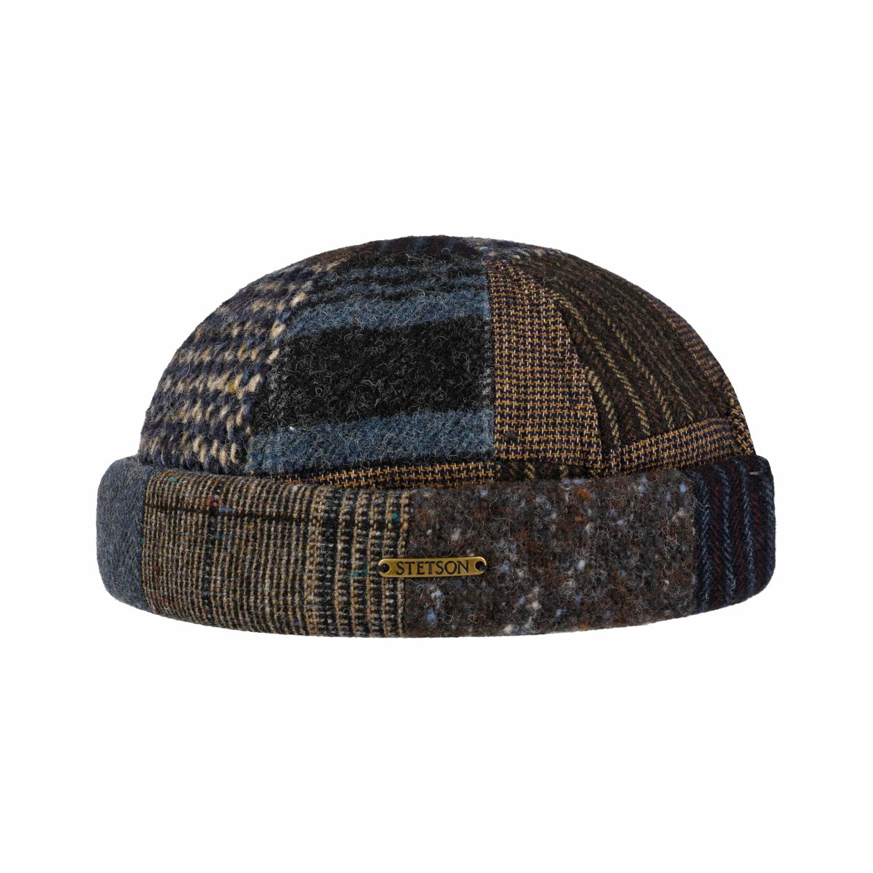 Stetson Bonnet Nashville Docker Laine Mérinos – Revers Tricoté, Bord Pliable, Made In Italy, Chaleur & Style Hiver
