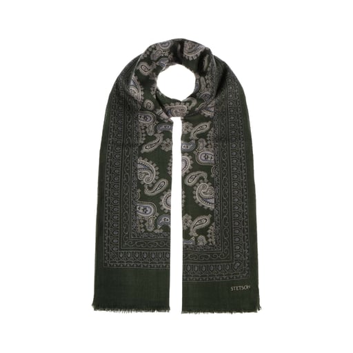 Stetson �charpe en Laine Paisley Print