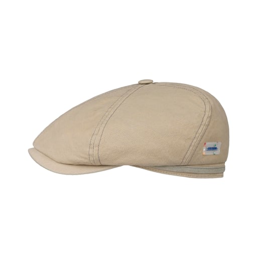 Stetson 6 Panel Sustainable Cotton Flat Cap