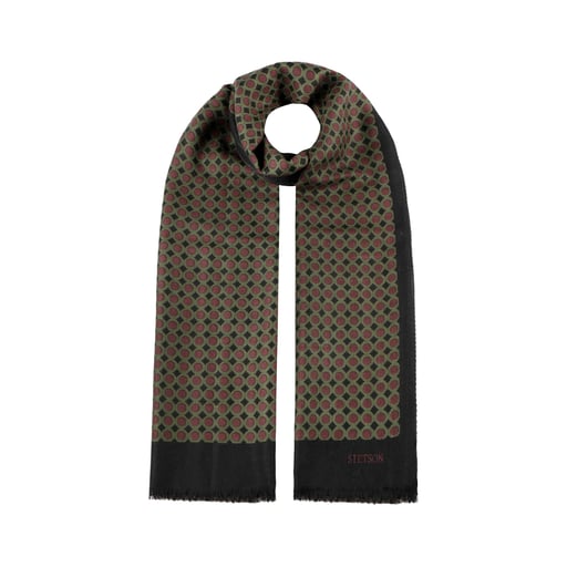 Stetson Allover Dots Wool Scarf