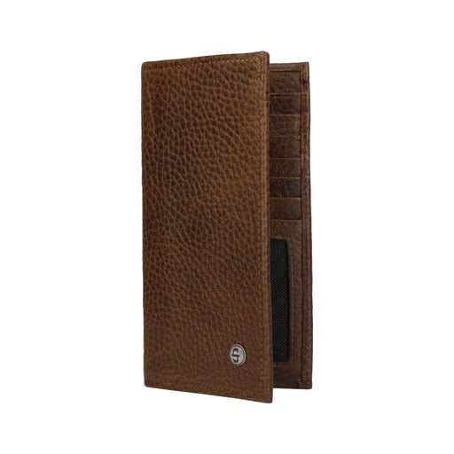 Stetson American Bison Leather Checkbook