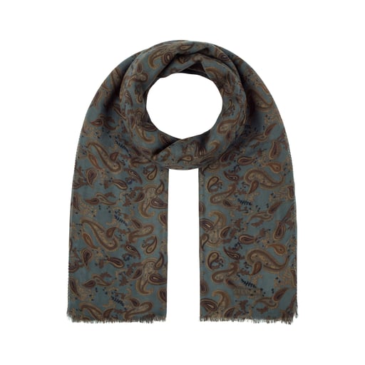 Stetson Belsay Paisley Wool Scarf