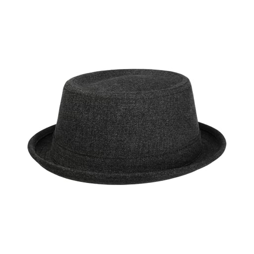 Stetson Black Denim Pork Pie Hat