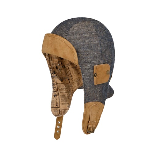 Stetson Bonnet Aviateur Convertible Herringbone