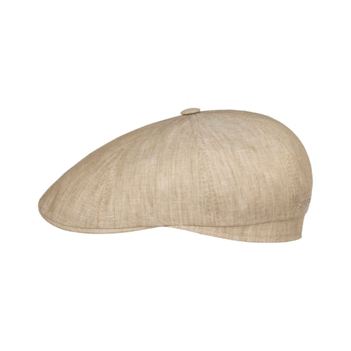 Stetson Bricksford 8 Panel Linen Flat Cap