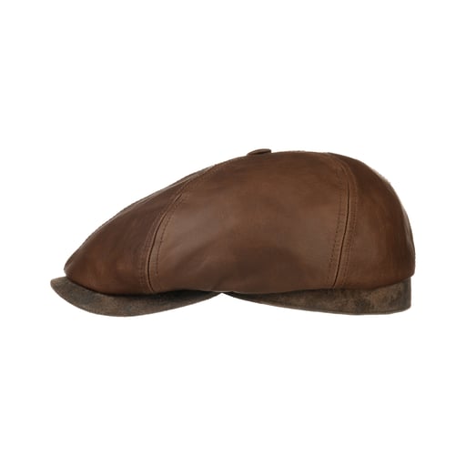 Stetson Brooklin Leather Flat Cap