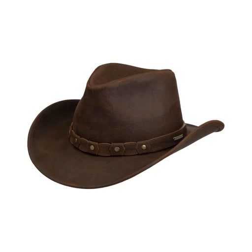 Stetson Calf Split Western Leather Hat