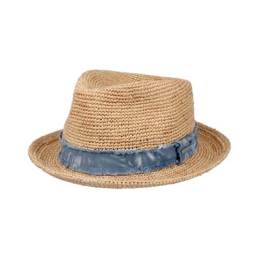 Stetson Cappello di Paglia Crochet Rafia Fedora