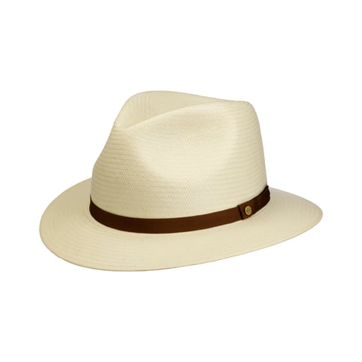 Cappello In Feltro Di Lana Fiebig Dover Traveller - Pieghevole, Impermeabile, Prodotto In Italia, Con Fascia Regolabile