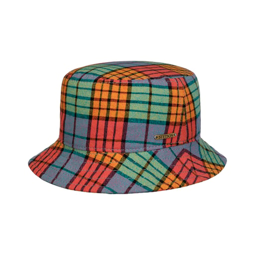 Stetson Cappello di Tessuto Colour Check Bucket
